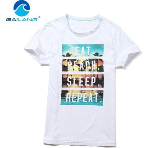 Gailang Brand Design Printed T Shirt Summer Mens Short Sleeve Tee Tops Plus Size XXXL Tshirts Cotton O Neck T-shirt Casual