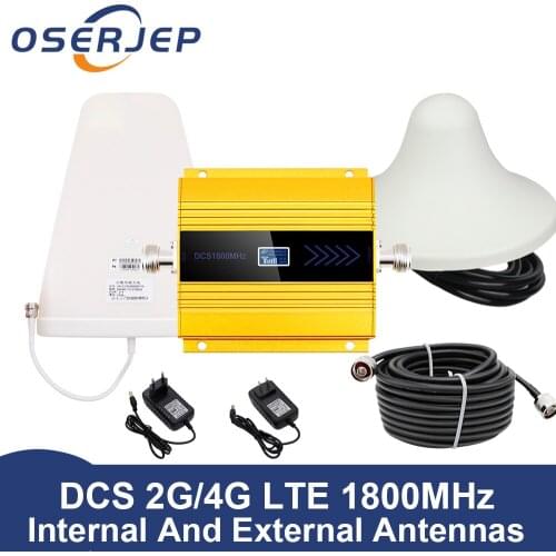 LCD Display GSM Repeater 1800Mhz 4G Cellular Signal Booster Cell Signal Amplifier booster DCS 1800 Mobile Phone Signal amplifier