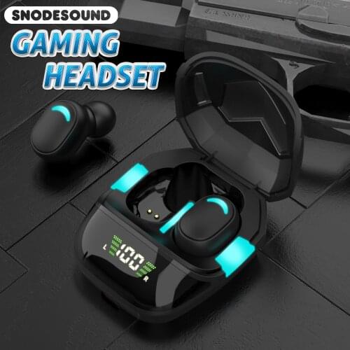 Gaming Earphone Gamer Headset 5.1 Bluetooth-compatible Wireless In Ear Earbuds Phones With Mic TWS Hifi Headphone For Phone