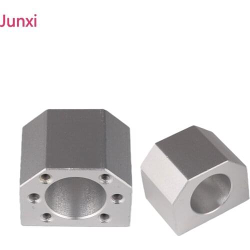 CNC Parts Ballscrew Nut Housing Seat Bracket Holder Fit SFU1605 1610 Ball Screws Aluminum Alloy Ball Screw Mount Bolt Set 1pcs