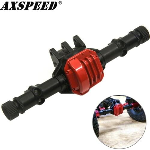 AXSPEED RC Car Axle Housing Alloy Front Rear Axle Shell for 1/10 Axial SCX10 II 90046 90047 RC Crawler Truck Car Upgrade Parts