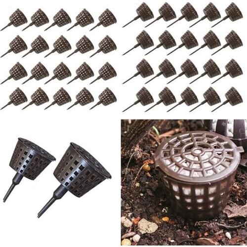 100pcs/Set Plant Fertilizer Baskets With Lid Orchid Cultivate Pots Agriculture Park Size 3 Nursery Aquarium Root Bonsai I9C2