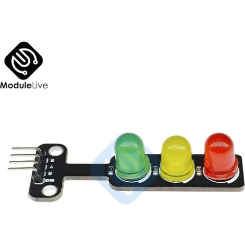 10PCS Mini 5V Traffic Light Board Module for Arduino LED Display 5mm LED Mini-Traffic Light for Traffic Light System Model