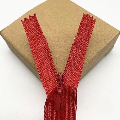 New 5pcs 25-35mm Invisible Lace Zipper Screen Side Color Invisible Zipper Nylon for Sewing Garment Accessories DIY #03