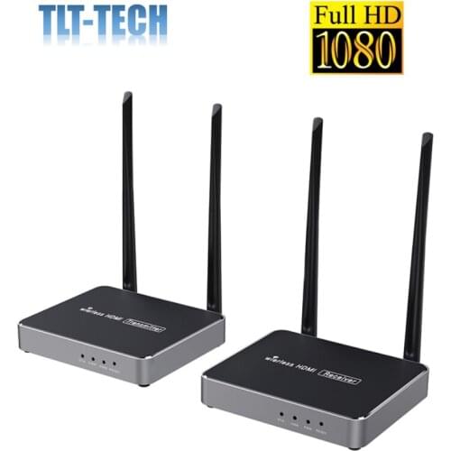 One pair 656ft 1080P H.264 Digital Wireless HDMI extender one transmitter and one receiver with IR and loop-out