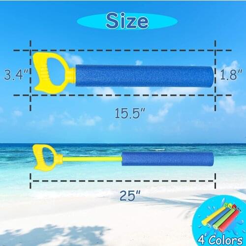 Foam Squirt Guns Toy Kit Water Blaster Shooting Cannon Set Fun Summer Beach Bathroom Toy For Boys Children Outdoor Toy Kids