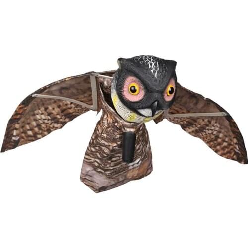 Owl Decoy Fake Bird Scarecrow For Garden Yard Buho Electronic Decoy Pigeon Decoy Kara Av Malzemeleri Hunting Electronic Decoy