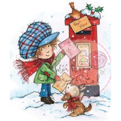 Rubber Silicone Clear Stamps for Scrapbooking Tampons Transparents Seal Background Stamp Card Making Diy boy