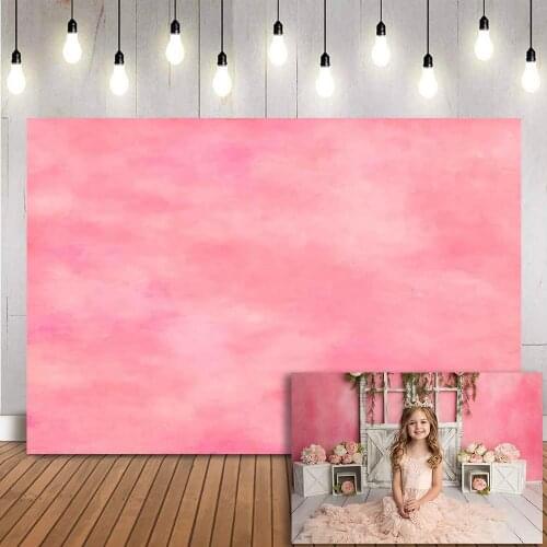 Pink Abstract backdrop for photography newborn girl birthday cake smash soild color photo booth background props photocall