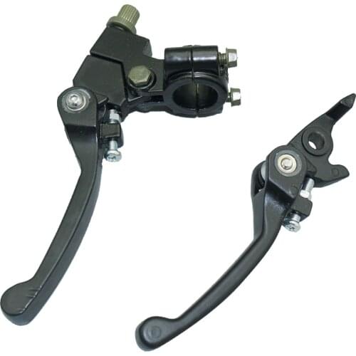Brand New Black Aluminum Motorcycle 7/8 inch Handlebar Brake & Clutch Levers Fit for SDG SSR 70/110/125cc Pit Bike