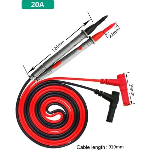 1000V 20A Needle Point Multi Meter test probe / lead for digital multimeter for UNI-T / Victor / MASTECH Multimeter pen line