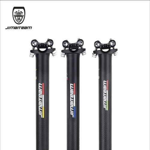 2020 The NewJIMAITEAM Carbon Fiber Bicycle Seatpost MTB / Road bike Seat post 27.2 / 30.8 / 31.6 * 350/400 / mm matt setpo