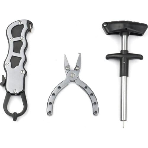 3Pcs/Set Portable Multifunction Fishing Pliers Hook Remover Fish Gripper Kit Fishing Pliers Hook
