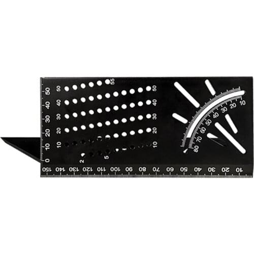 3D Woodworking Ruler Angle Measuring Tool Gauge Ruler Drill Guide for Woodworking
