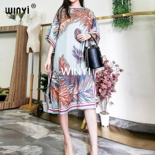 African dresses 2020 Sweet pink Printed Summer Dress Beach Kaftan Plus Size Women Sundress Sexy o-neck Bohemian Dress Afric