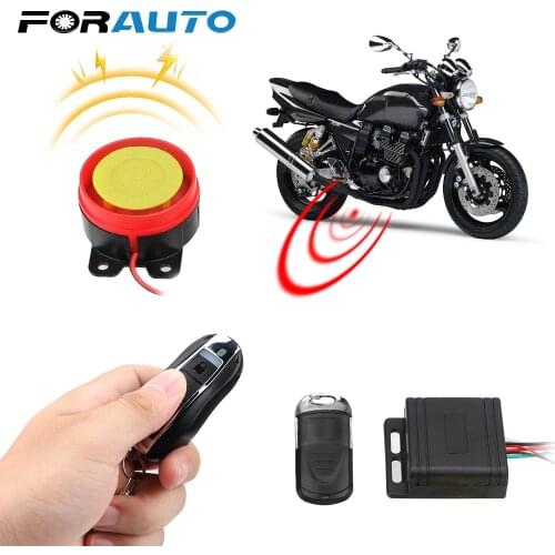 FORAUTO Motorcycle Bike Smart Alarm 12V Security Alarm System Remote Control Automatically Anti-theft Car Styling Car Keyring