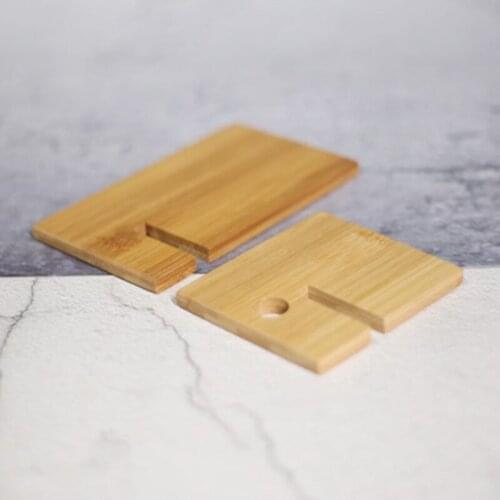 Bamboo Universal Mobile Phone Holder Cell Phone Stand Friendly Non-slip Phone Holder Stand for Desk for All Mobile Phone
