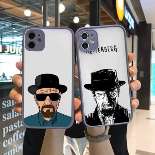 Breaking Bad Camera Protection Bumper Phone Case For iPhone 12 11 Pro XS Max XR X 8 7 Plus Translucent Matte Shockproof Cover