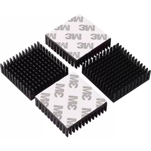 Black Radiator Aluminum Motor Heatsinks Extruded Profile Heat Dissipation Electronic Heat Sink for 42 Ftepper Motor 3D Print