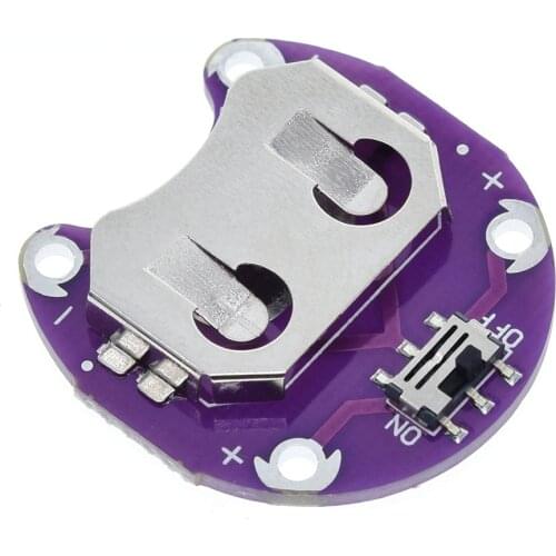 LilyPad Coin Cell Battery Holder CR2032 Battery Mount Module for arduino DIY KIT