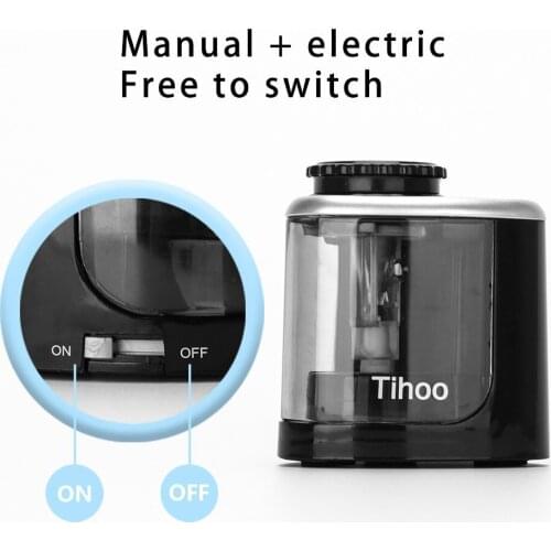 Electric Pencil Sharpener Auto Durable Portable School Classroom Home Office for Artists Kids Adults Colored Pencils Sharpeners