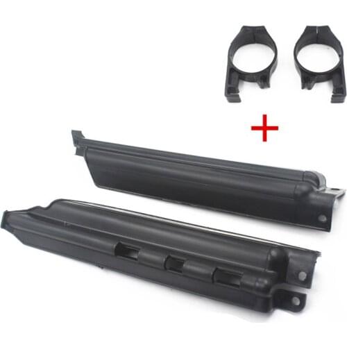 2pcs Motorcycke Black Front Fork Slider Guards Protection Cover Kit For Kawasaki KDX250 200 KLX650 X250R 300R 650R