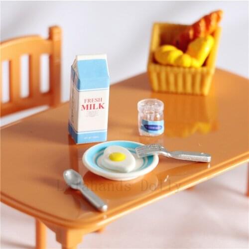 Dollhouse Miniatures Play with Food OB11 Model Shooting Props Life Scenery for Kitchen and Dining Room Food