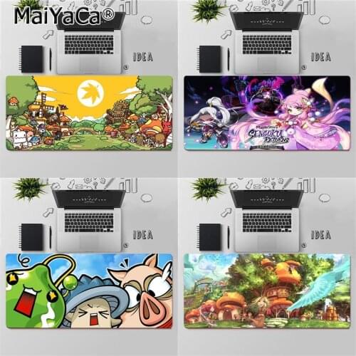 MaiYaCa Top Quality MapleStory Silicone large small Pad to Mouse Game Free Shipping Large Mouse Pad Keyboards Mat