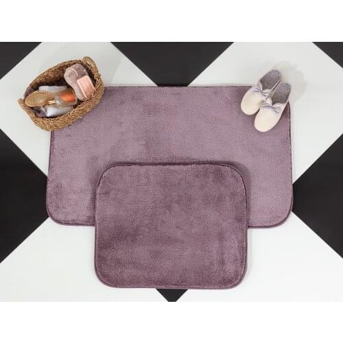 Soft Carpet Slip-resistant Bathing Room Rug Floor Door Mat Dirt Barrier Semi Circle Floor Door Cushion Mat Rug Carpet Water Abso