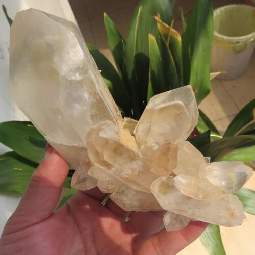 363g New AAAA Natural Brazil Raw Clear Quartz Crystal Clusters Rough Stone Mineral Specimen Fengshui Reiki Healing Home Decor