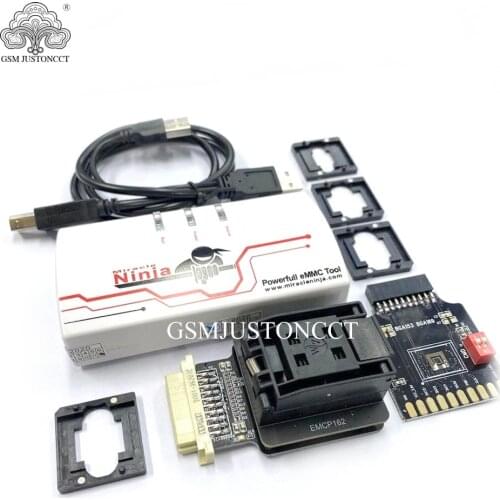 Original Miracle Box miracle Minja box with 4 in emmc socket adaptor for bga 186,162,221,169,153,254