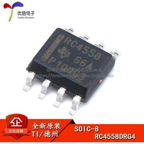 Genuine original patch RC4558DRG4 SOIC-8 chip Dual Operational Amplifier