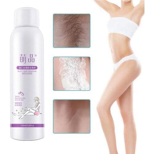 150ml Permanent Powerful Hair Shaving Removal Spray Care Depilation Pores Body Beauty Shrink Leg Silky Growth Skin Hair Inh P7N5