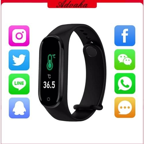 Advaka M4 Pro Smart Band Sport Bracelet Blood Pressure Monitoring Heart Rate Running Wristband Fitness Tracker Smartwatch