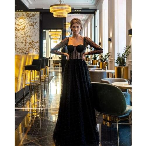 Eightree Moroccan Kaftan Plus Size Long Sleeves with Overskirt Arabia Evening Dress Custom Made Appliques Beaded Prom Gown