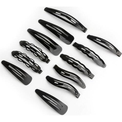 12pcs Kawaii Hair Clips Snap Hair Pins And Clips Bb Hairpin Metal Barrettes For Baby Children Women Girl Styling Accessories Top