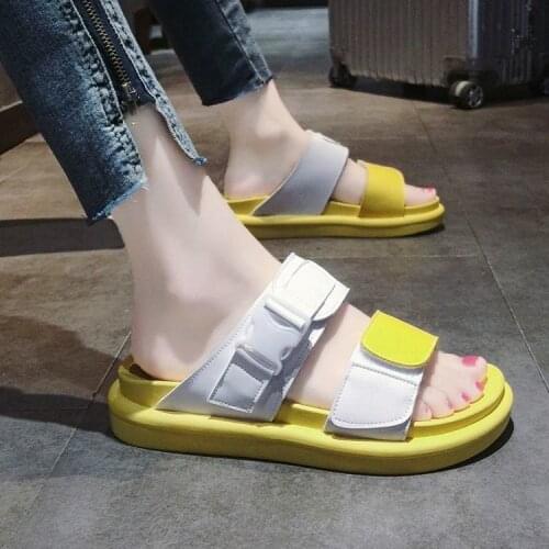 2021 Women Platform Slippers Women Flats Indoor Bathroom Slippers Soft Anti-Slip Home Floor Slides Ladies Summer Shoes