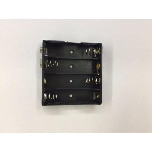 1pcs 4 Pack AA Battery Case Box 4*AA Battery Holder With 9V male and female