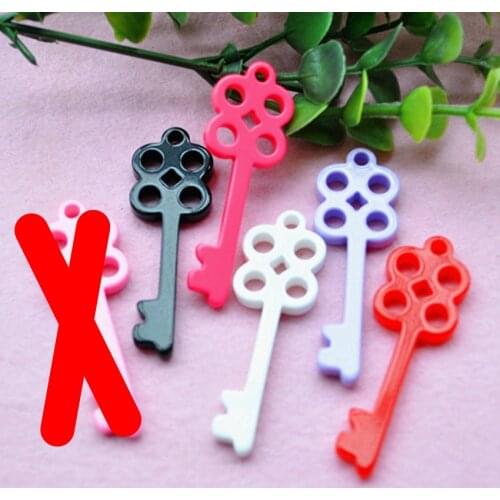 10pcs Resin Crafts For Diy Decoration 10pcs 54*19mm Hot And Kawaii Flat Back Resin Cabochons Key