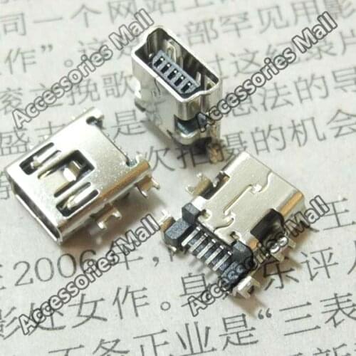 10-200 pcs 5-Pin Type B Mini Usb Female Socket Jack Connector for mobile phone /mp3/mp4/mp5 Onda IV30