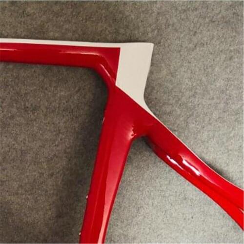 80 Colors Design In Stock Carbon Frame 1K Glossy Carbon Road Frameset + Handlebar Carbon Bike Frame Bicycle Frames C64 Concept