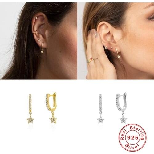 GS Fine Jewelry Korean INS Hoop Earrings For lovers' Valentines Day Pendientes Colgantes Real 925 Sterling Silver Earring