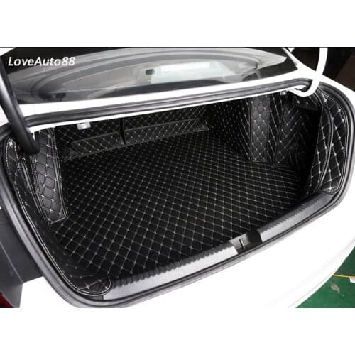 Car Trunk Mat Boot Liner Tray Car Rear Trunk Cargo Mat Protective Auto Accessories For Volkswagen VW Jetta MK7 2019 2020 2021