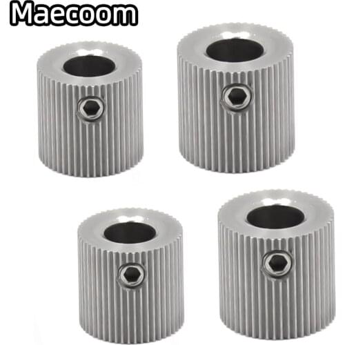 Mk7 MK8 Extrusion Gear 38/50 Tooth Teeth Stainless Steel Drive Gear Feeding Gear Wheel for 3D Printer Extruder Parts