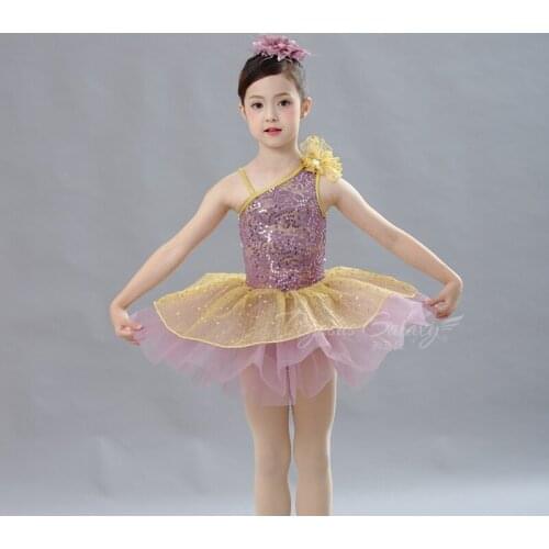 H2675 Children Ballet Dancing Dress Princess Sequin Tutu Dresses Girl Stage Professional Performance Swan Lake Pancake Dancewear