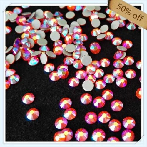 HOT SALE super shiny ss10 2.9mm HYACINTH AB color for nail art free shipping ;14 cutting facets 7 big and 7 small