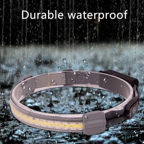 IPX4 Headlight 3 Modes Torch Headlamp Built-in Rechargeable Battery COB LED Lantern Emergency Working Lamp Portable Flashlight