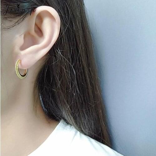 Jisensp 2020 New Femme Antique Mandala Ethnic Stud Earrings Simple Geometric Round Earrings Boho Jewelry for Women Party Gift