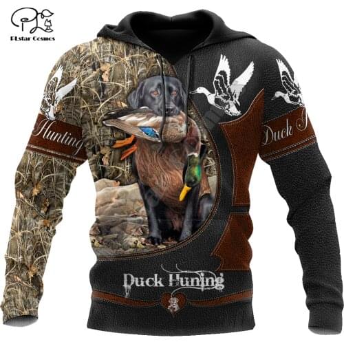 PLstar Cosmos Camo Animal Hunter Dog Pheasant Duck Hunting Tattoo 3DPrint Men/Women Streetwear Harajuku Jacket Funny Hoodies A15