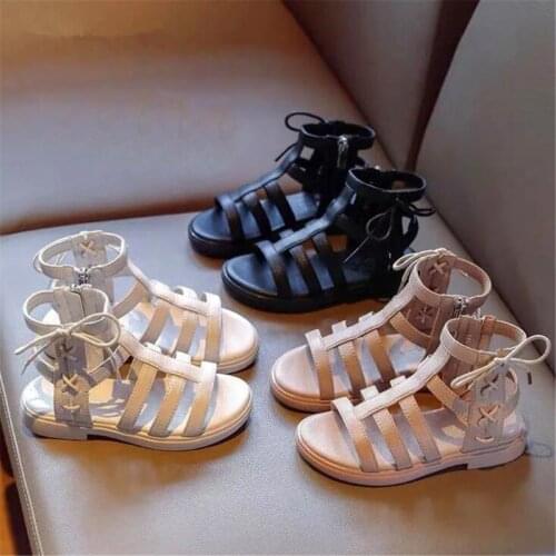 Girls Sandals Summer 2021 New Korean Version Of The Bow Princess High-Heeled Student Shoes